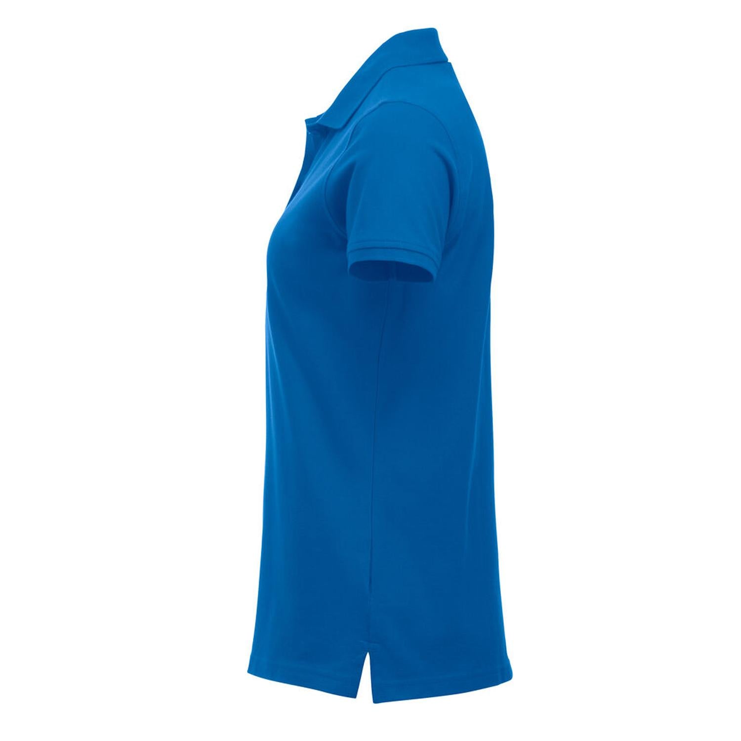 Royal Blue - Side - Clique Womens-Ladies Classic Marion Short-Sleeved Polo Shirt