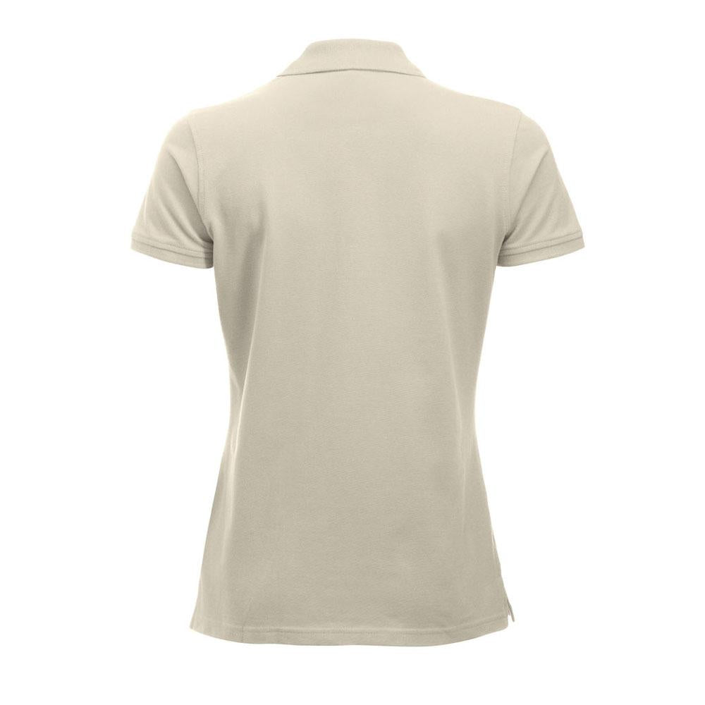 Light Khaki - Back - Clique Womens-Ladies Classic Marion Short-Sleeved Polo Shirt