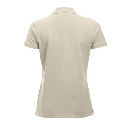 Light Khaki - Back - Clique Womens-Ladies Classic Marion Short-Sleeved Polo Shirt