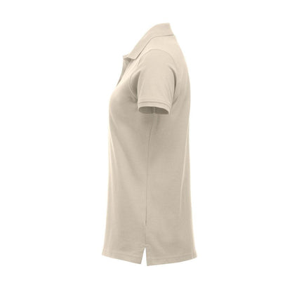 Light Khaki - Side - Clique Womens-Ladies Classic Marion Short-Sleeved Polo Shirt
