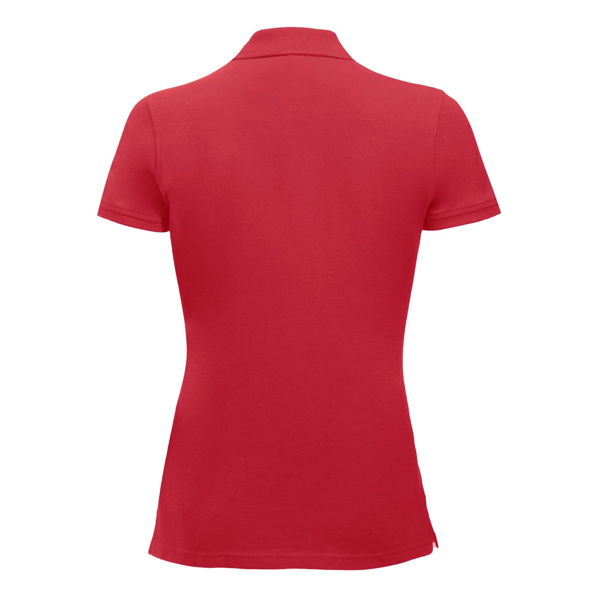 Red - Back - Clique Womens-Ladies Classic Marion Short-Sleeved Polo Shirt