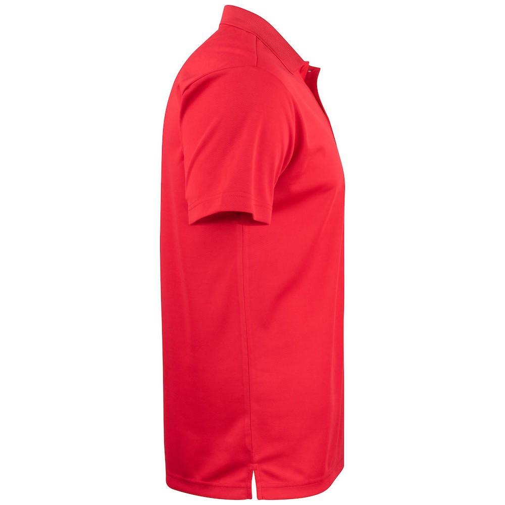 Red - Side - Clique Unisex Adult Basic Active Polo Shirt