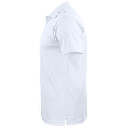 White - Side - Clique Unisex Adult Basic Active Polo Shirt