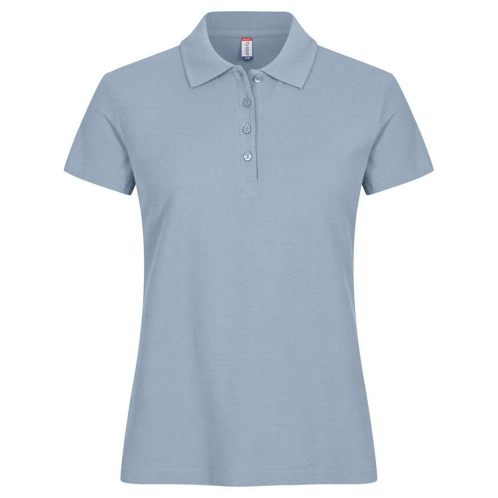 Soft Blue - Front - Clique Womens-Ladies Plain Polo Shirt