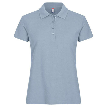 Soft Blue - Front - Clique Womens-Ladies Plain Polo Shirt