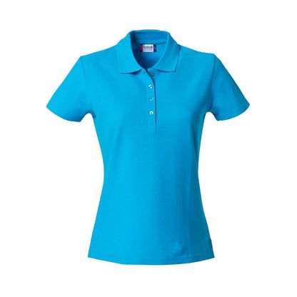Turquoise - Front - Clique Womens-Ladies Plain Polo Shirt