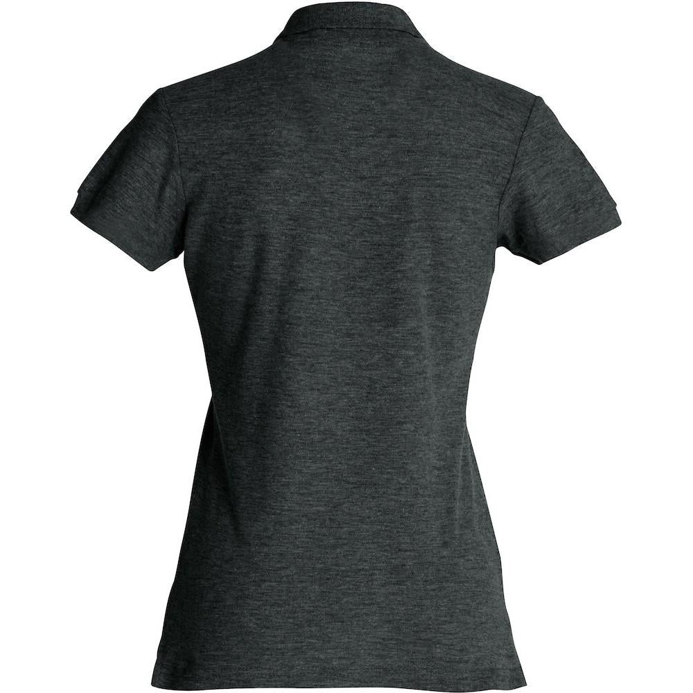 Anthracite Melange - Side - Clique Womens-Ladies Plain Polo Shirt