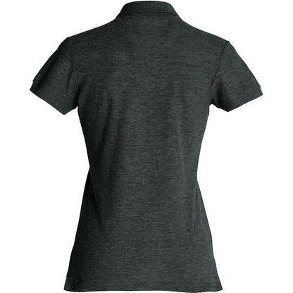 Anthracite Melange - Side - Clique Womens-Ladies Plain Polo Shirt
