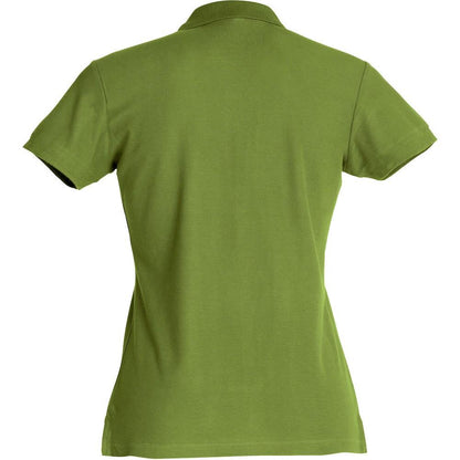 Army Green - Lifestyle - Clique Womens-Ladies Plain Polo Shirt