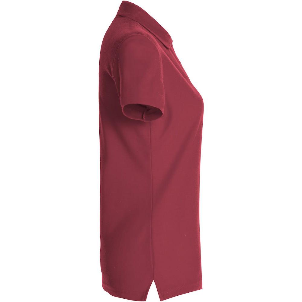 Burgundy - Back - Clique Womens-Ladies Plain Polo Shirt