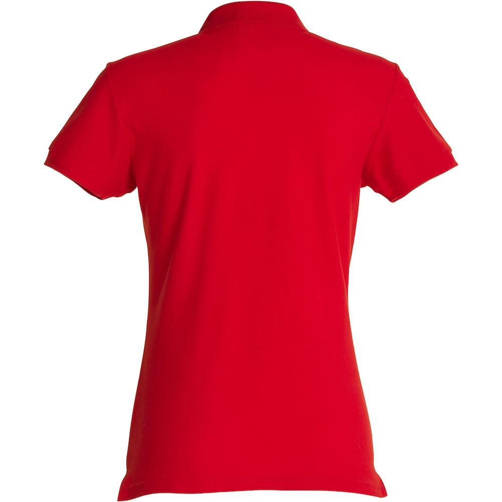 Red - Lifestyle - Clique Womens-Ladies Plain Polo Shirt