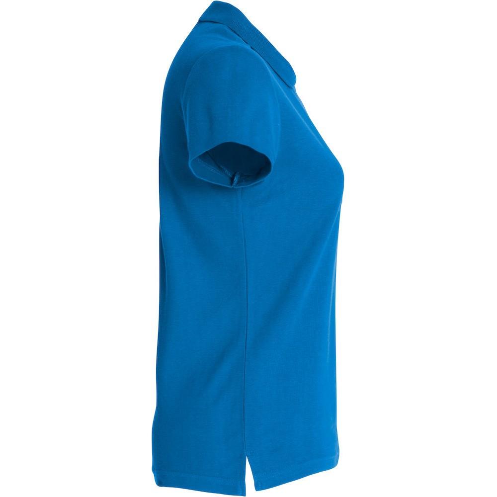 Royal Blue - Back - Clique Womens-Ladies Plain Polo Shirt