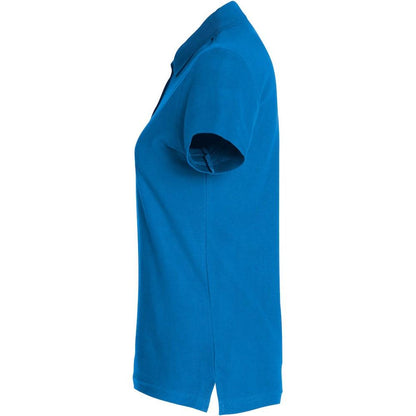 Royal Blue - Side - Clique Womens-Ladies Plain Polo Shirt