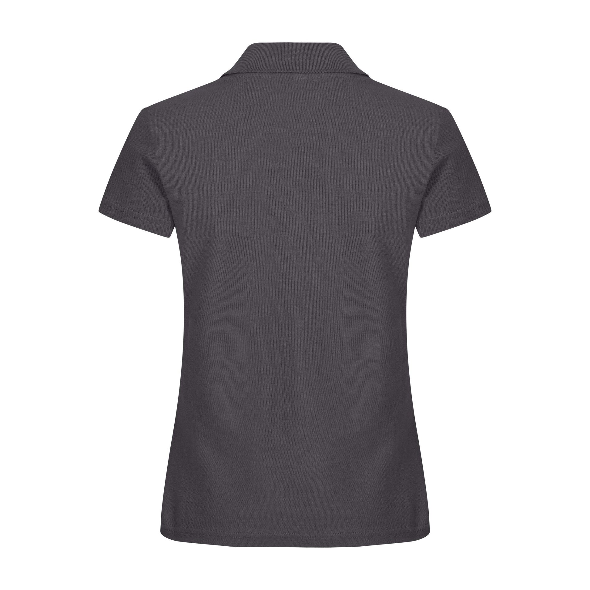 Metal Grey - Side - Clique Womens-Ladies Plain Polo Shirt