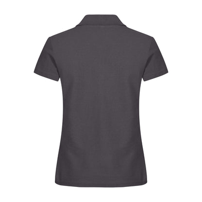 Metal Grey - Side - Clique Womens-Ladies Plain Polo Shirt
