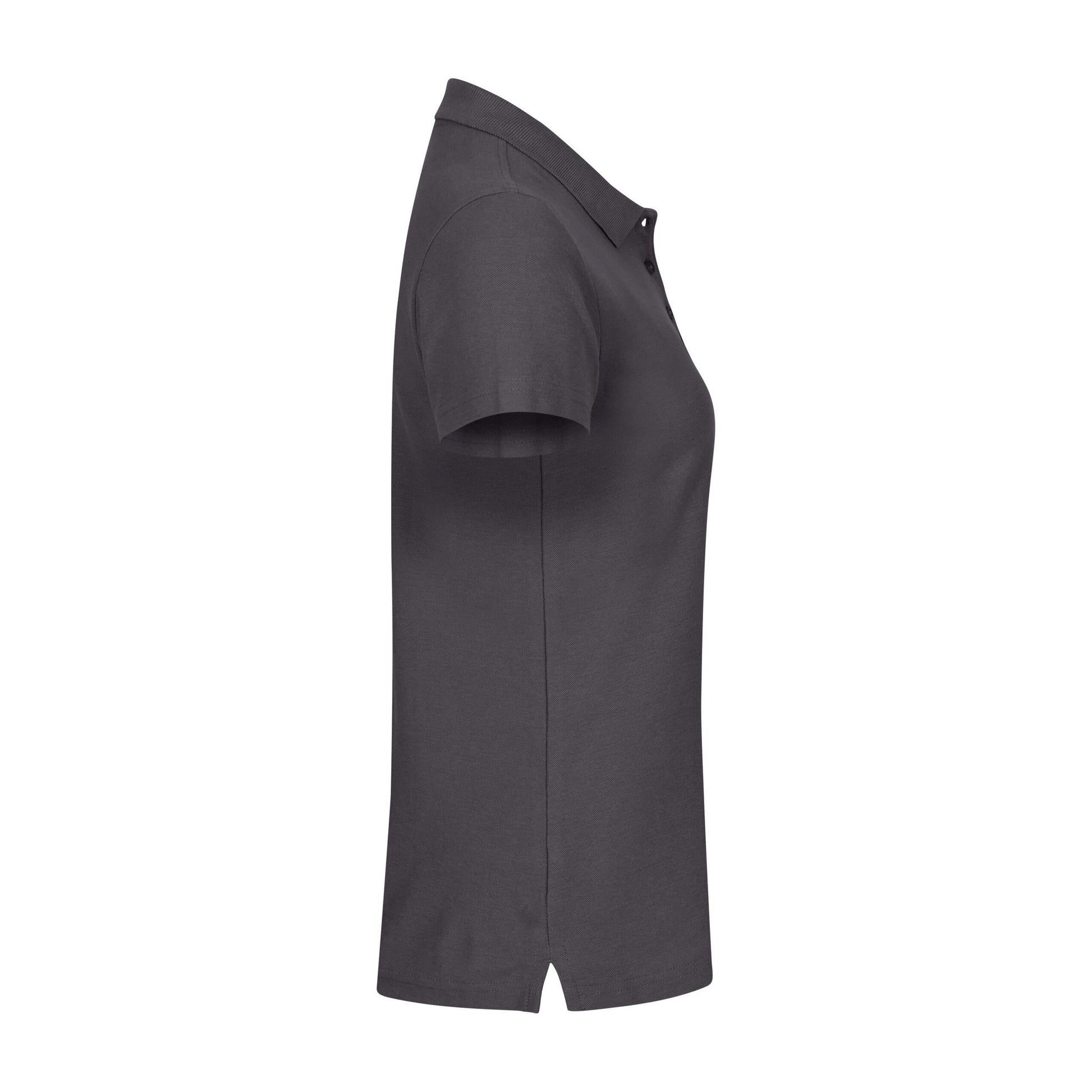 Metal Grey - Pack Shot - Clique Womens-Ladies Plain Polo Shirt