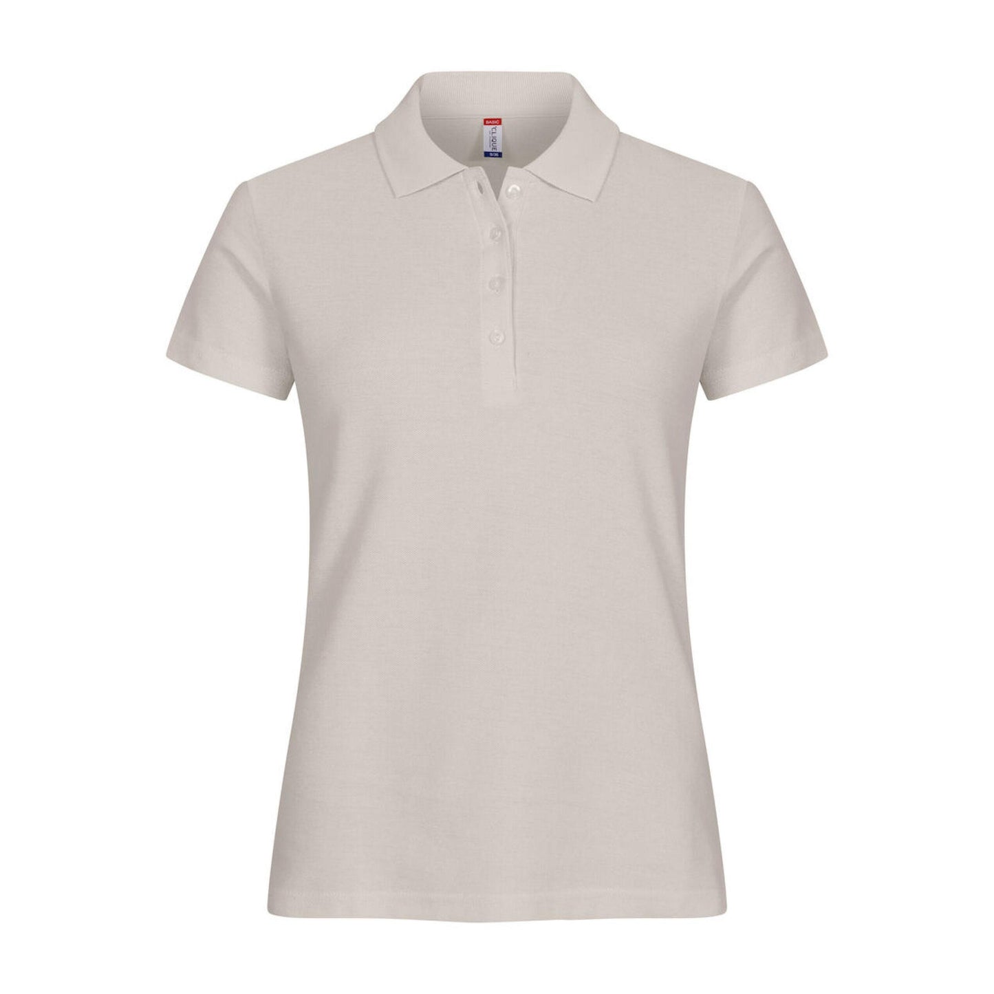 Stone - Front - Clique Womens-Ladies Plain Polo Shirt