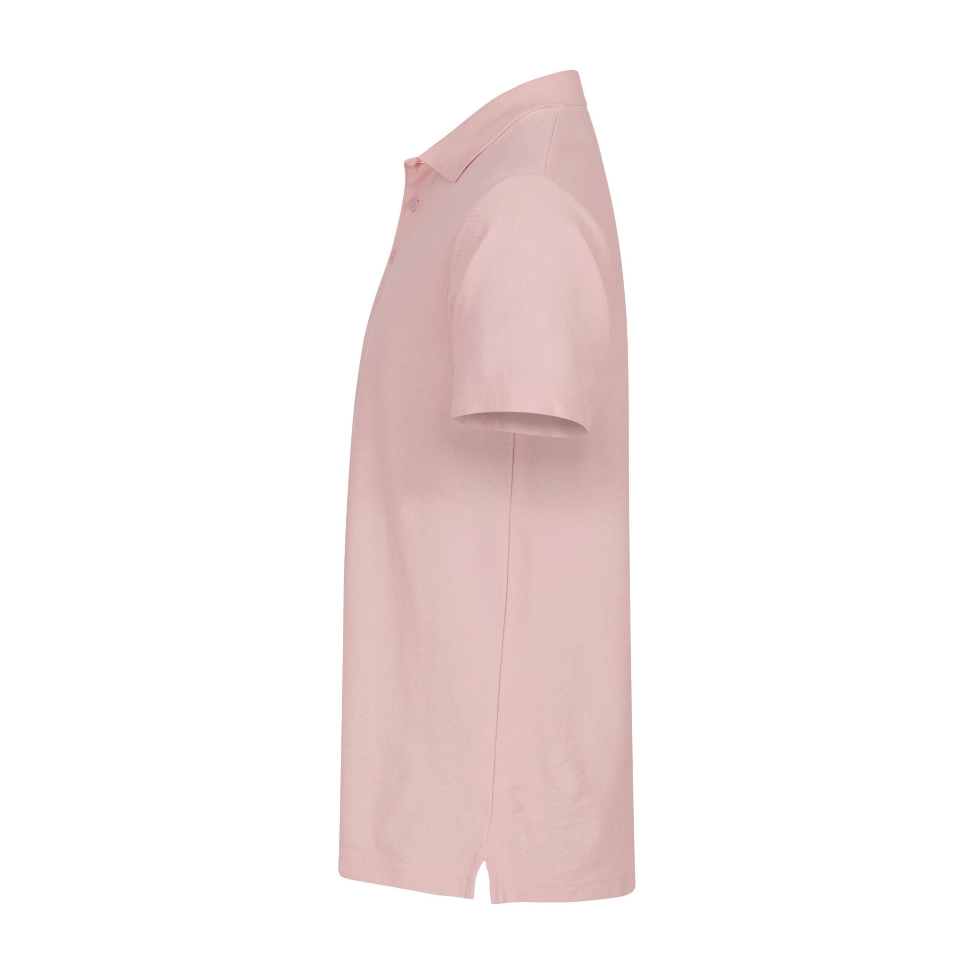 Candy Pink - Side - Clique Mens Basic Melange Polo Shirt
