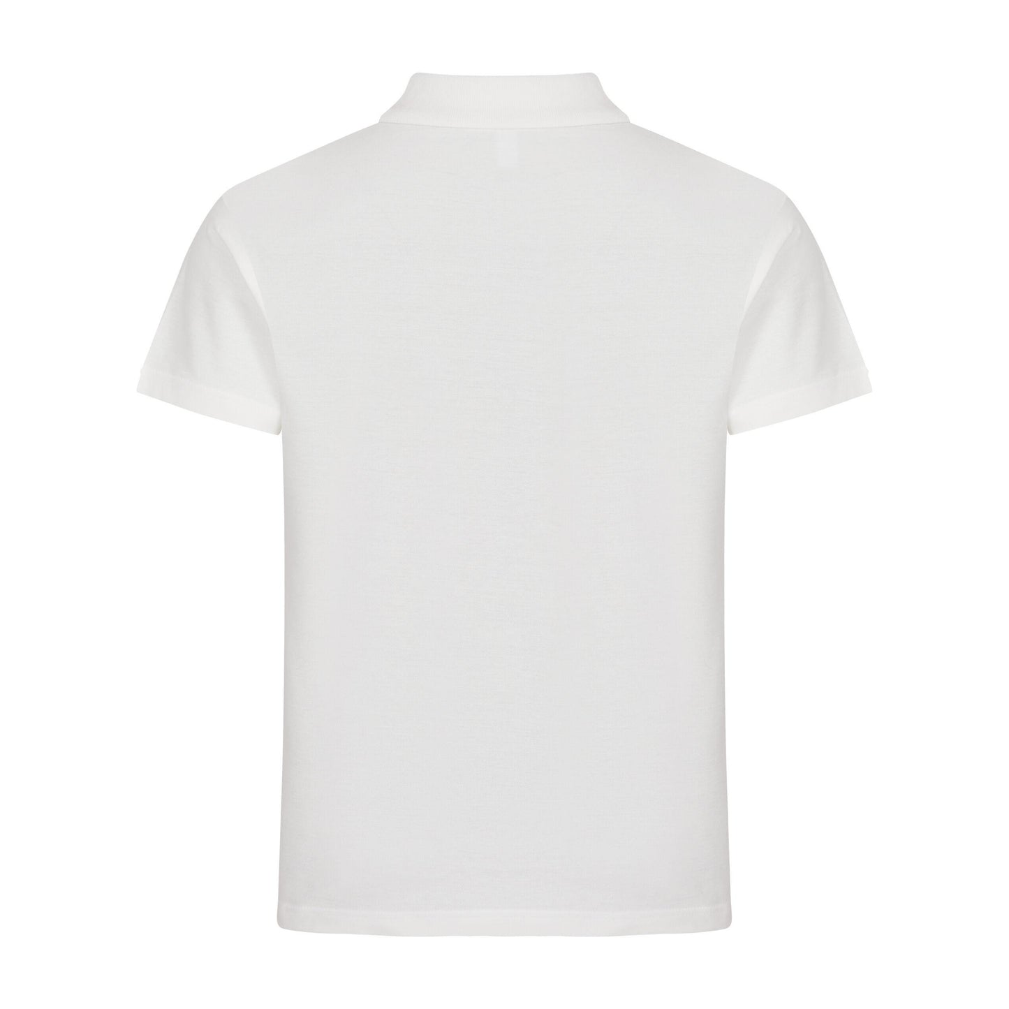 Off White - Pack Shot - Clique Mens Basic Melange Polo Shirt