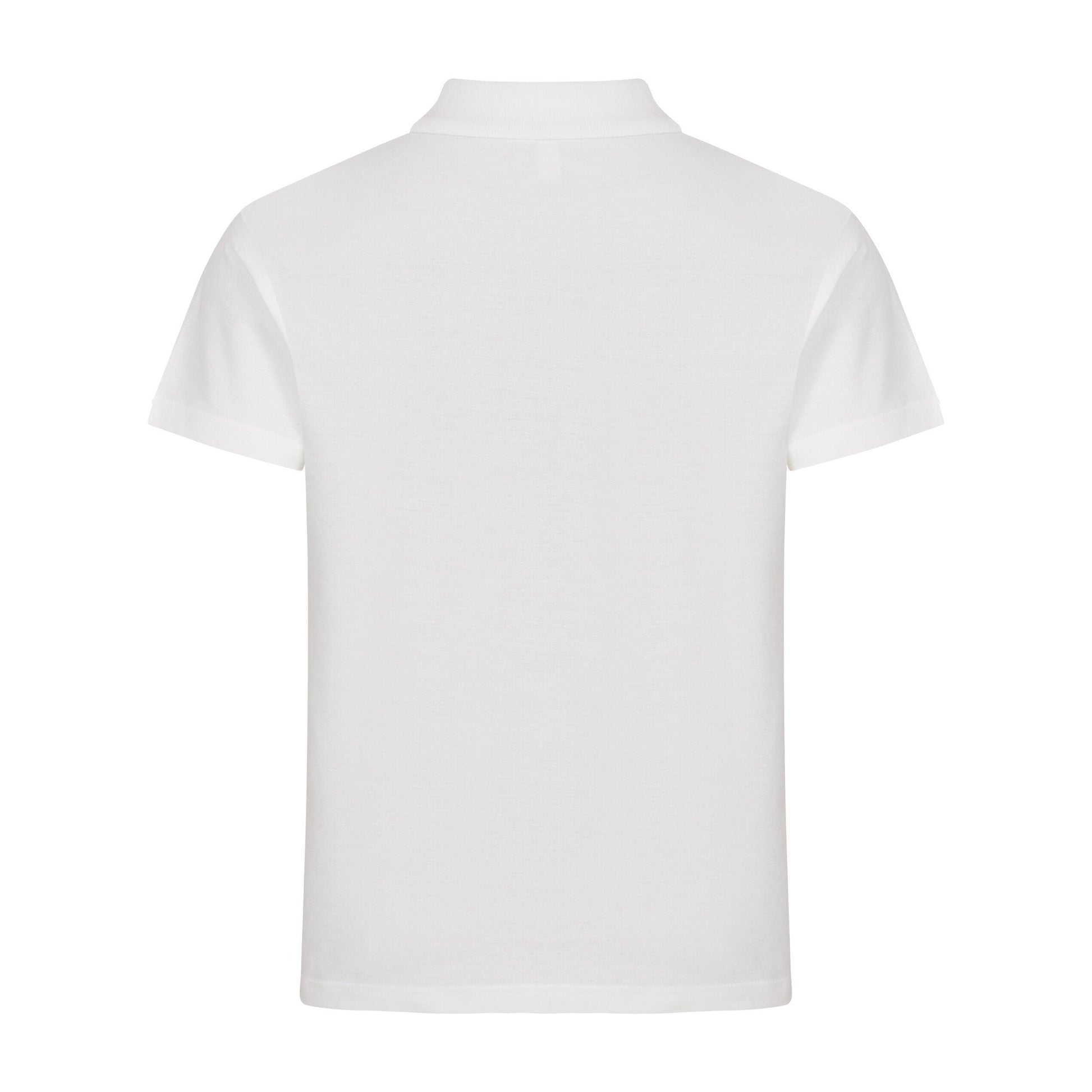 Off White - Pack Shot - Clique Mens Basic Melange Polo Shirt