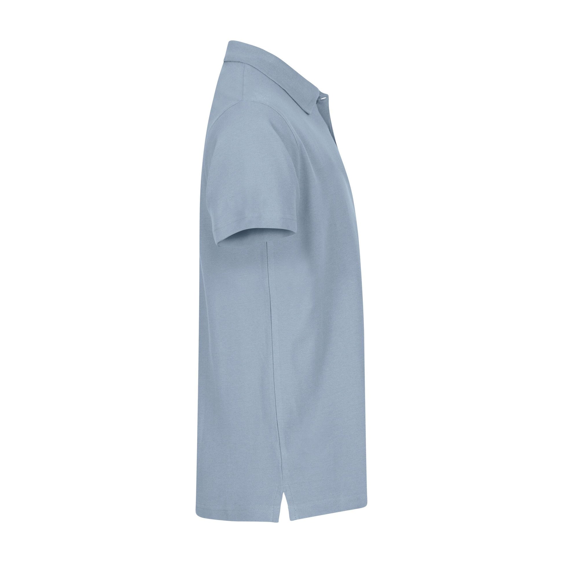 Soft Blue - Lifestyle - Clique Mens Basic Melange Polo Shirt