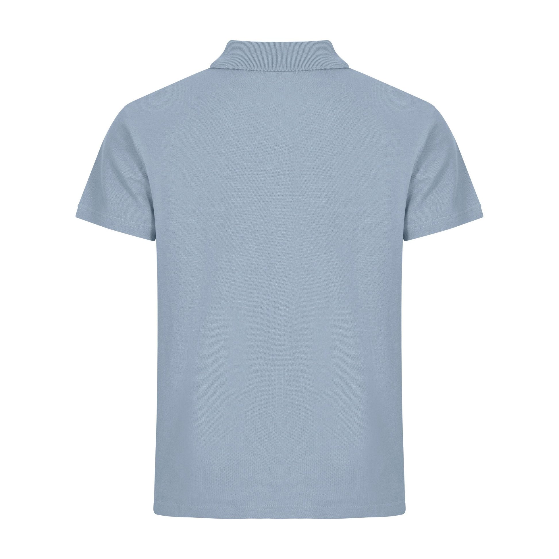 Soft Blue - Pack Shot - Clique Mens Basic Melange Polo Shirt