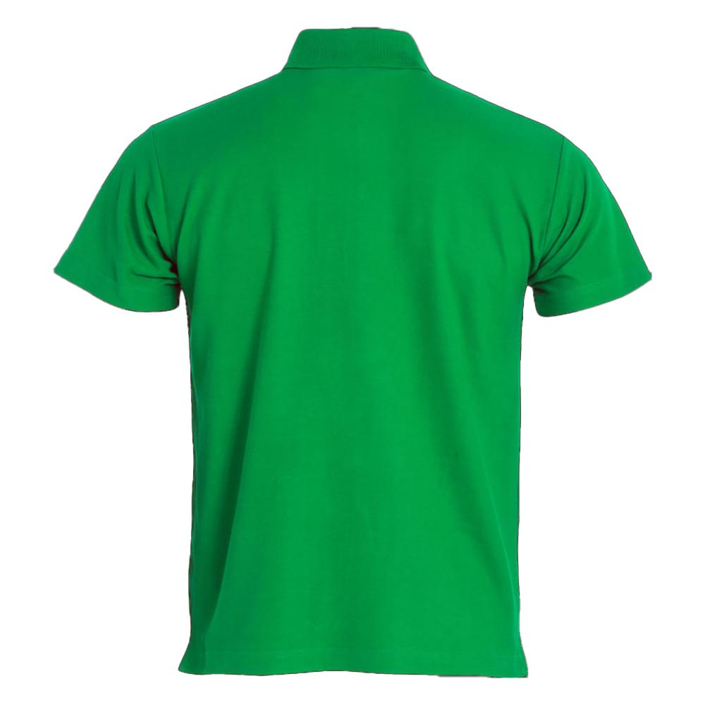 Apple Green - Back - Clique Mens Basic Melange Polo Shirt