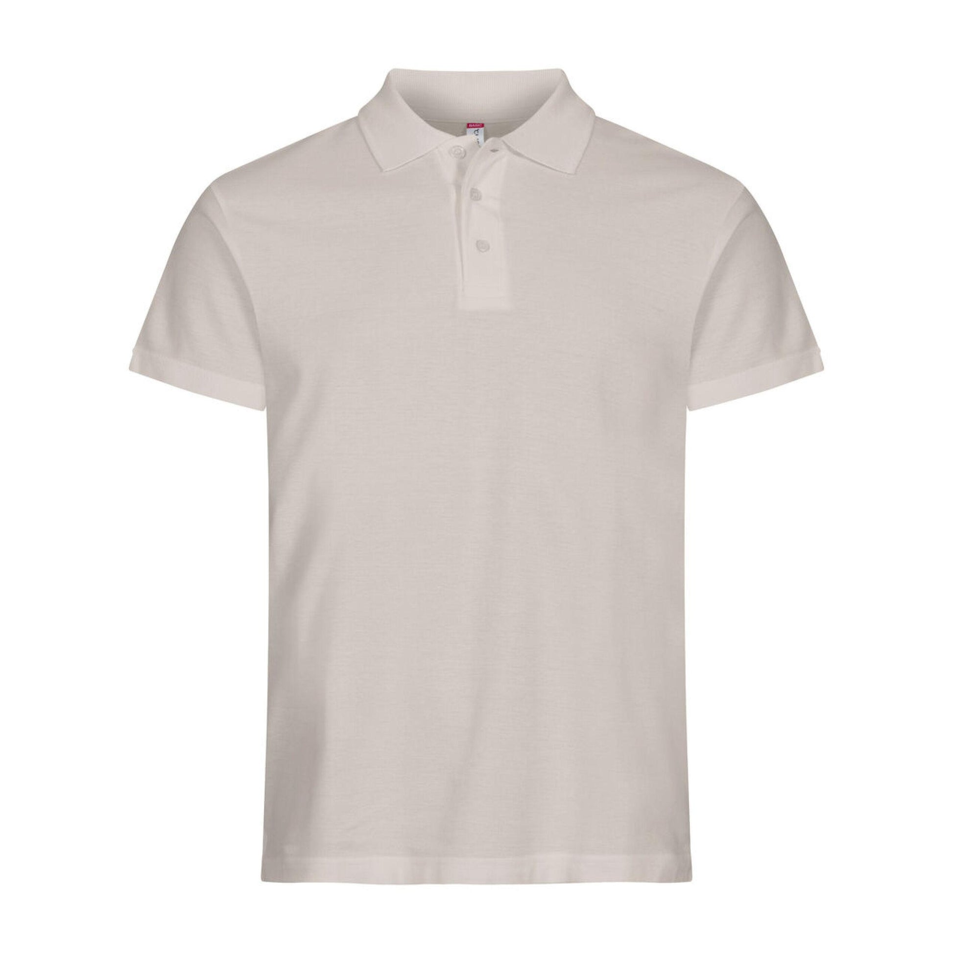 Stone - Back - Clique Mens Basic Melange Polo Shirt