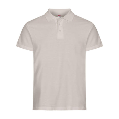Stone - Back - Clique Mens Basic Melange Polo Shirt