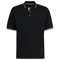 Black-White - Front - Kustom Kit Mens St. Mellion Mens Short Sleeve Polo Shirt