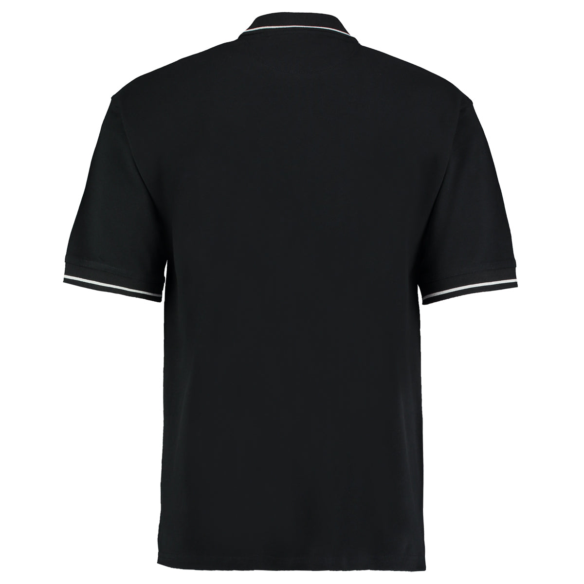 Black-White - Back - Kustom Kit Mens St. Mellion Mens Short Sleeve Polo Shirt