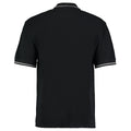 Black-White - Back - Kustom Kit Mens St. Mellion Mens Short Sleeve Polo Shirt