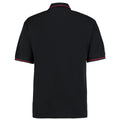 Black-Bright Red - Back - Kustom Kit Mens St. Mellion Mens Short Sleeve Polo Shirt