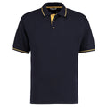 Navy-Sun Yellow - Front - Kustom Kit Mens St. Mellion Mens Short Sleeve Polo Shirt