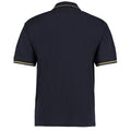 Navy-Sun Yellow - Back - Kustom Kit Mens St. Mellion Mens Short Sleeve Polo Shirt