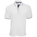 White-Navy - Front - Kustom Kit Mens St. Mellion Mens Short Sleeve Polo Shirt