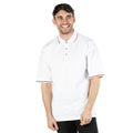 White-Bright Red - Back - Kustom Kit Mens St. Mellion Mens Short Sleeve Polo Shirt