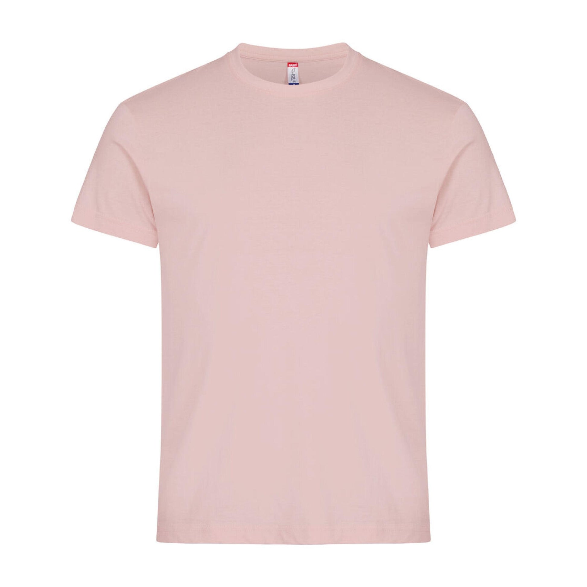 Candy Pink - Back - Clique Mens Melange T-Shirt