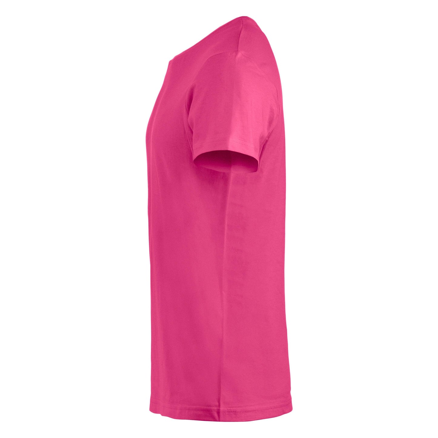 Bright Cerise - Side - Clique Mens Melange T-Shirt