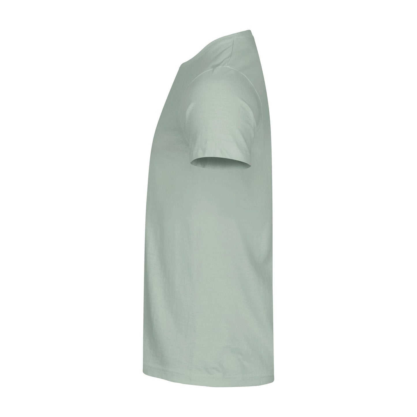 Sage Green - Side - Clique Mens Melange T-Shirt