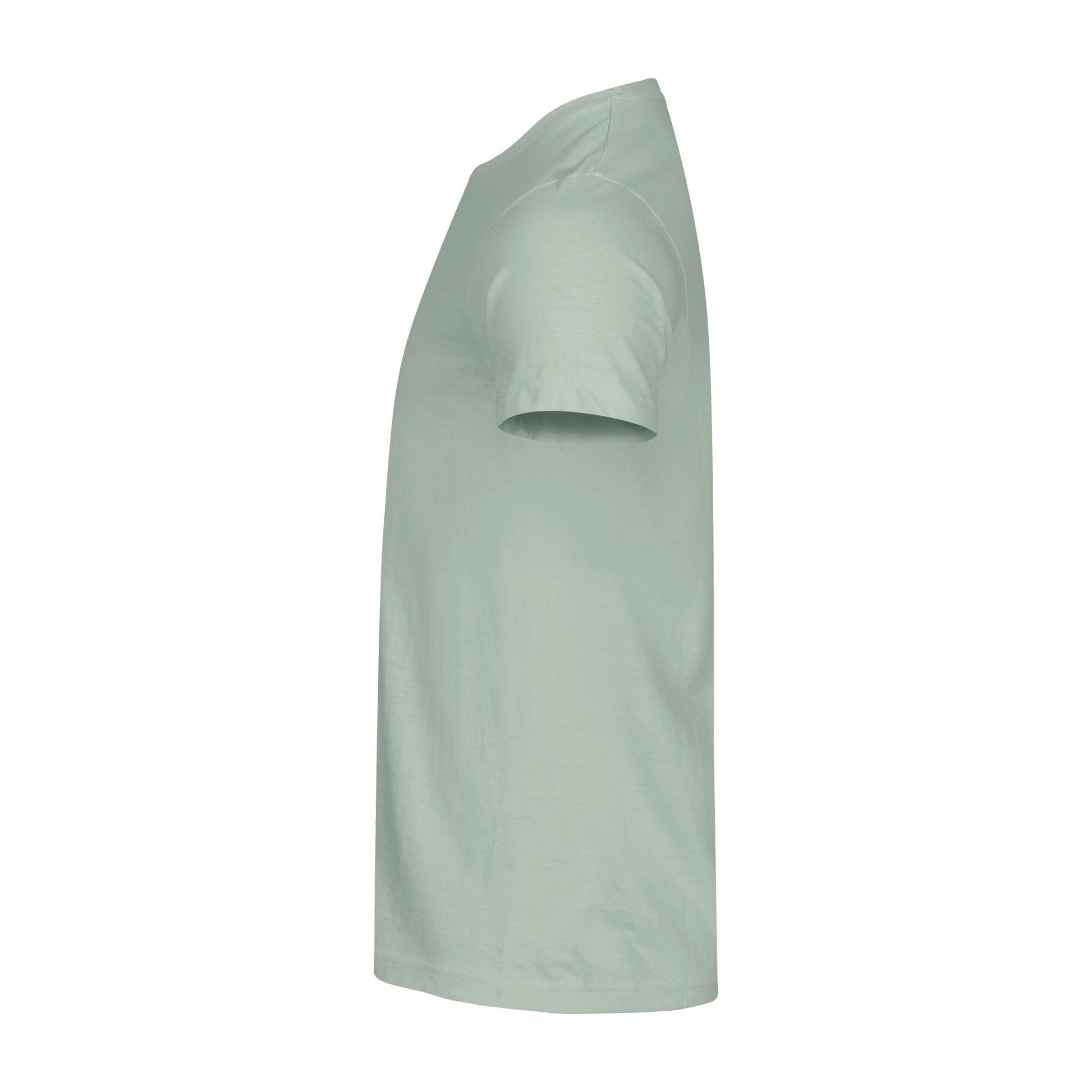 Sage Green - Side - Clique Mens Melange T-Shirt