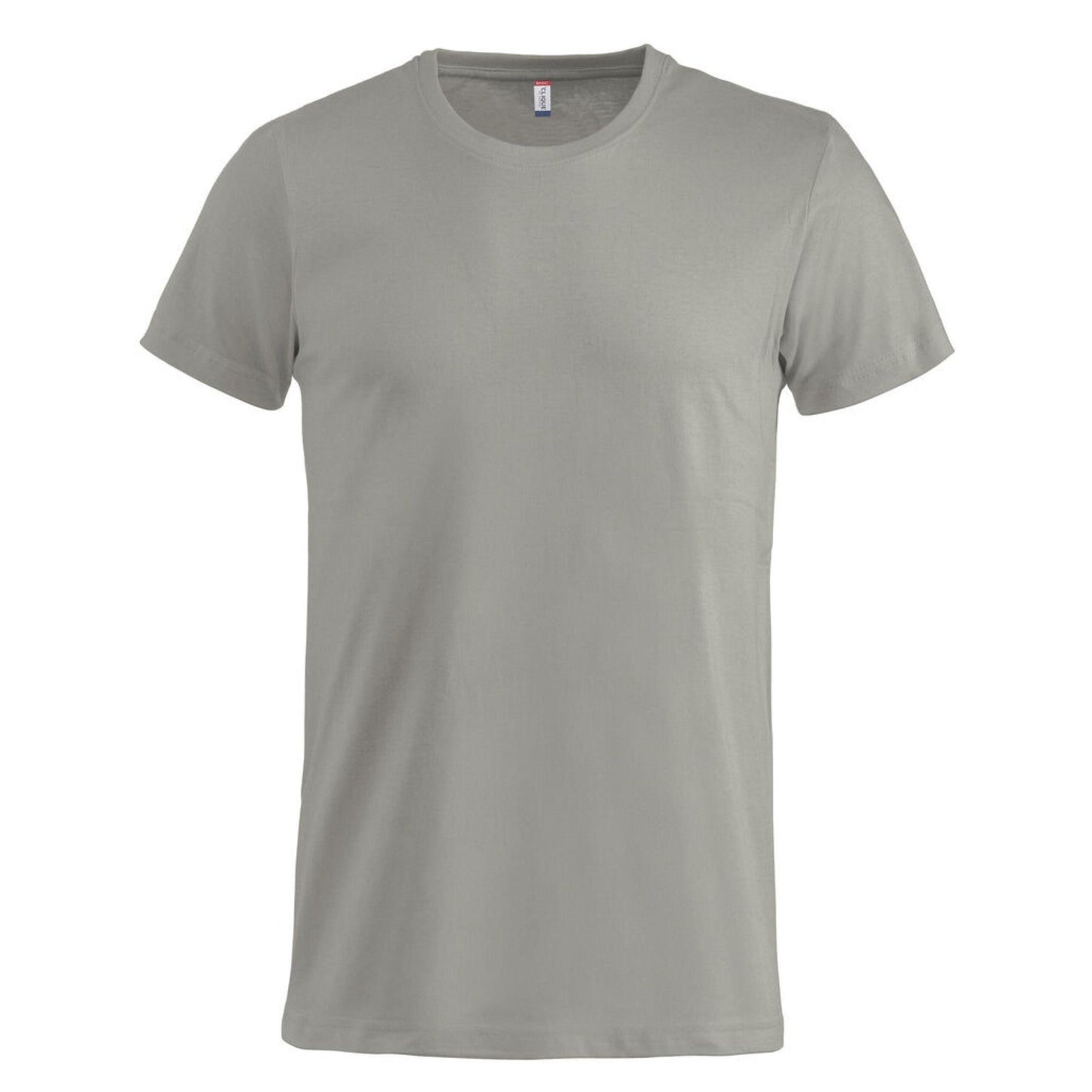 Silver - Back - Clique Mens Melange T-Shirt