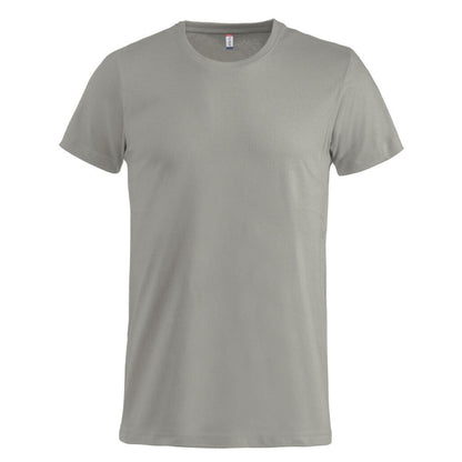 Silver - Back - Clique Mens Melange T-Shirt
