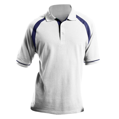 Black-Orange - Side - Kustom Kit Oak Hill Mens Short Sleeve Polo Shirt