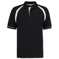 Black-White - Front - Kustom Kit Oak Hill Mens Short Sleeve Polo Shirt