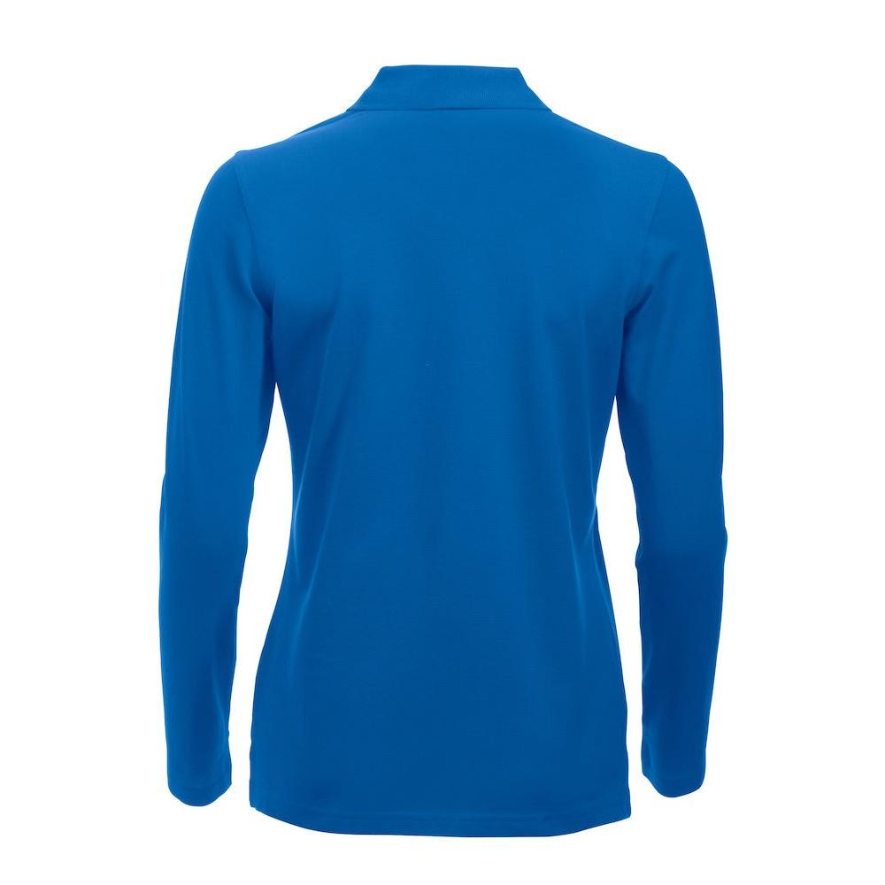 Royal Blue - Lifestyle - Clique Womens-Ladies Classic Marion Long-Sleeved Polo Shirt