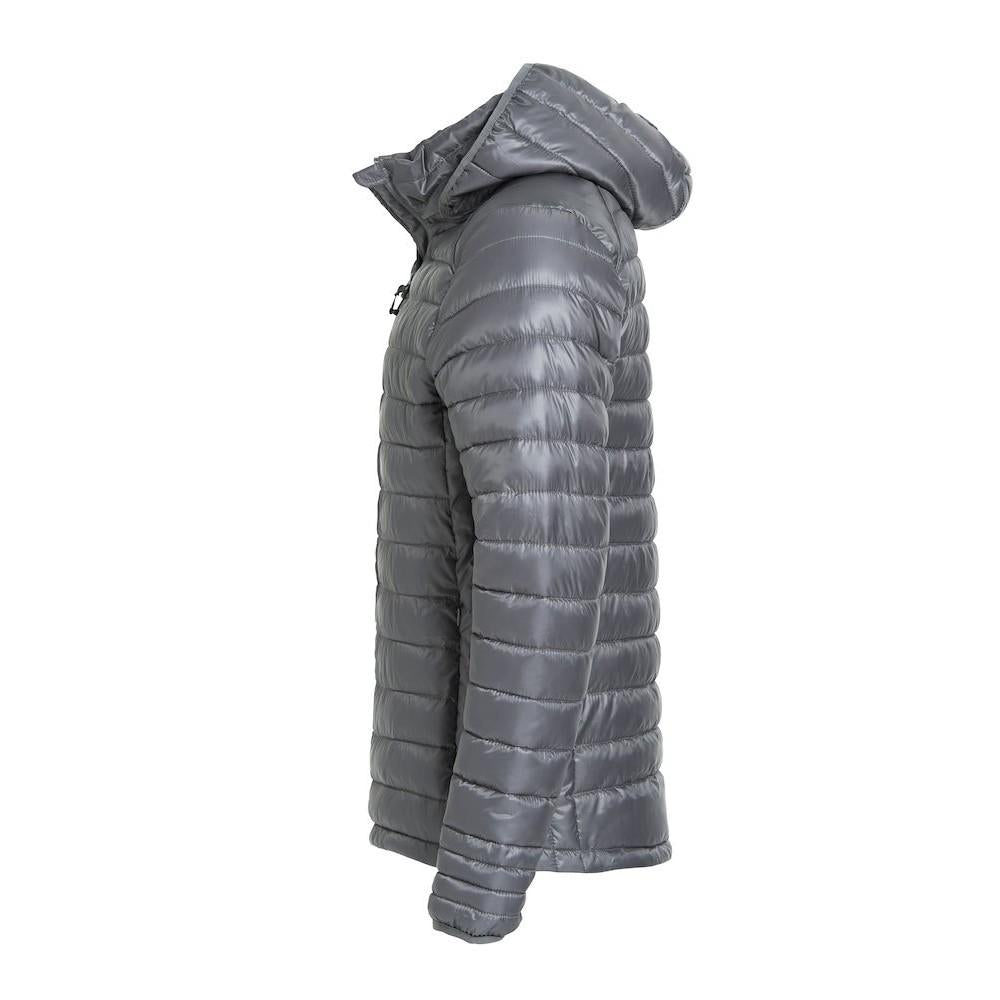 Grey - Side - Clique Mens Hudson Padded Jacket