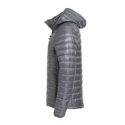 Grey - Side - Clique Mens Hudson Padded Jacket