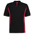 Black-Red - Front - Kustom Kit Scottsdale Mens Short Sleeve Polo Shirt