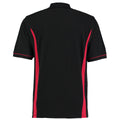 Black-Red - Back - Kustom Kit Scottsdale Mens Short Sleeve Polo Shirt
